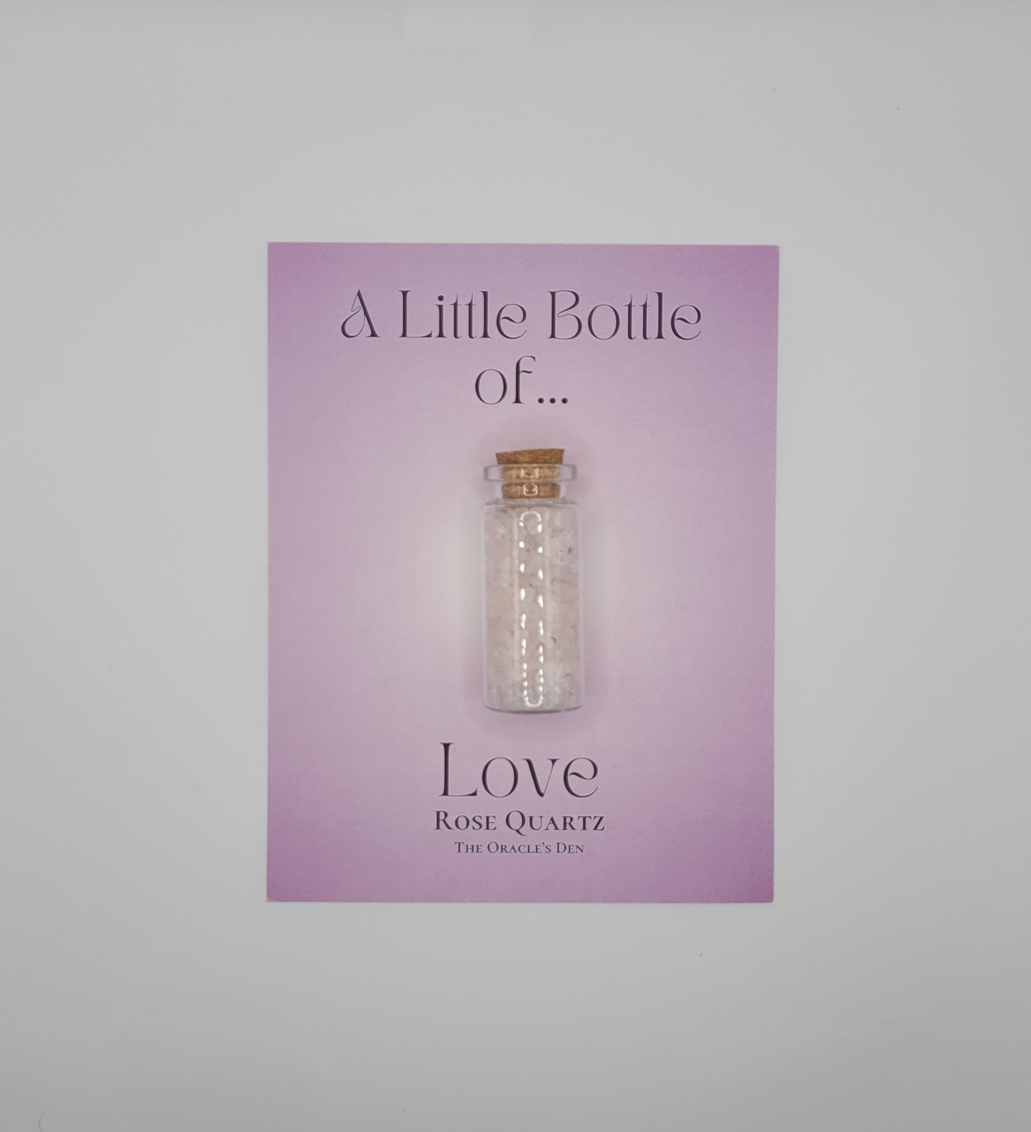 A Little Bottle Of Love