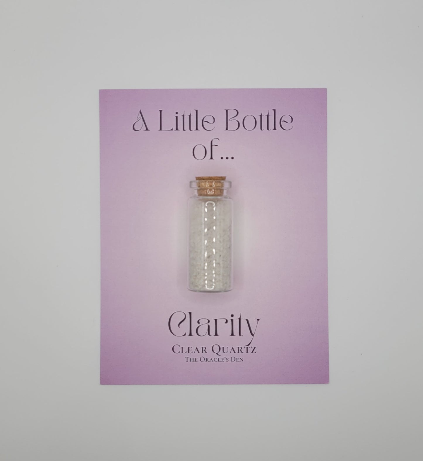 A Little Bottle Of Clarity